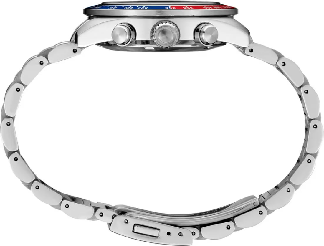Seiko Speedtimer 41mm Silver-Tone Solar Chronograph Men's Watch SSC913P1