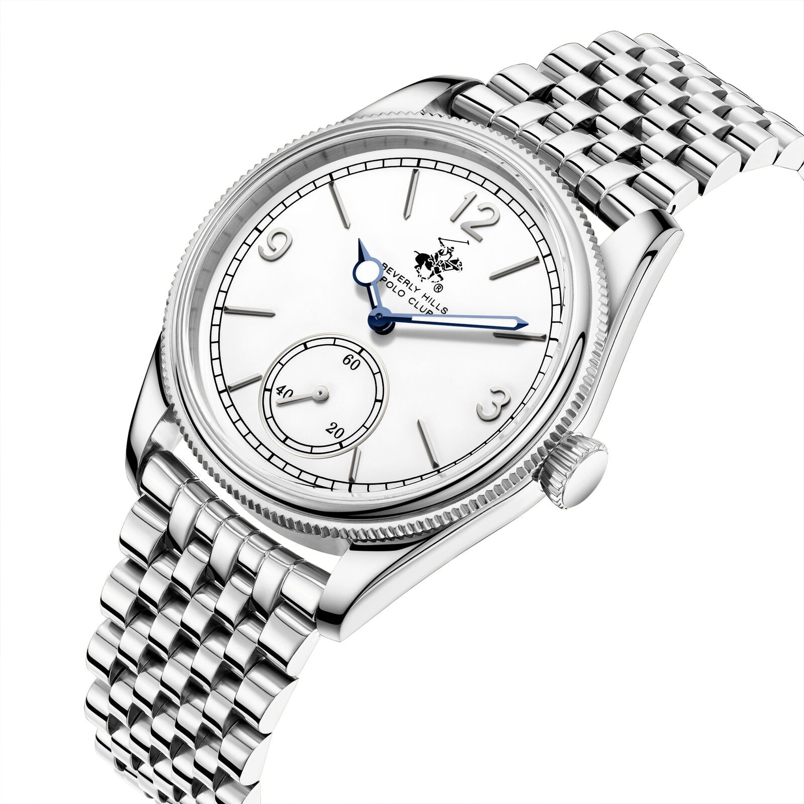 Beverly Hills Polo Club Blue Steel White Dial Silver Watch BP3890X.330 Secondary image