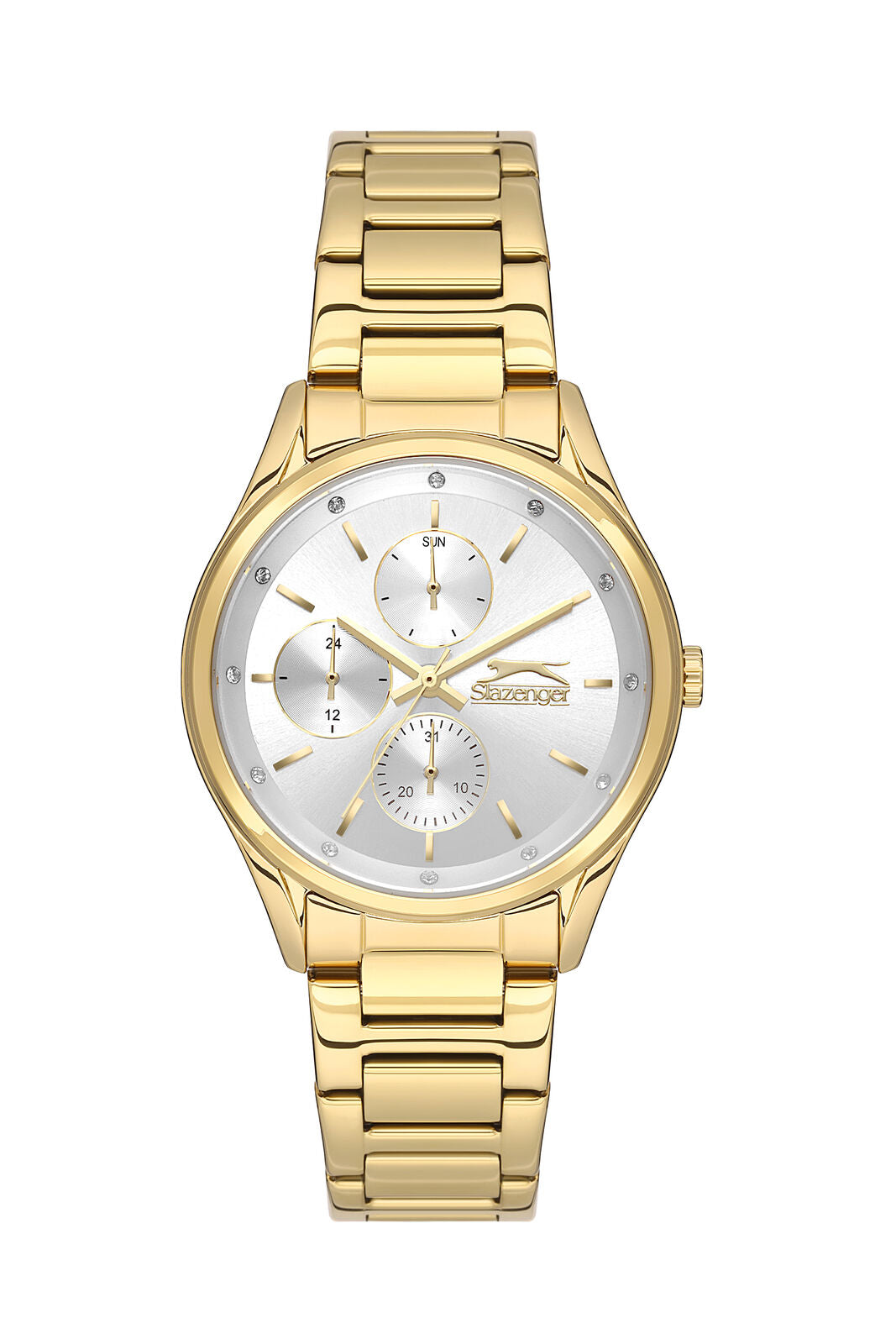 Slazenger Carolina Multifunction Silver Dial Gold Watch - Sl.09.2229.4.05 Main image