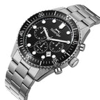 Slazenger Chronograph Black Dial Metallic Silver Watch - SL.09.2490.2.01
