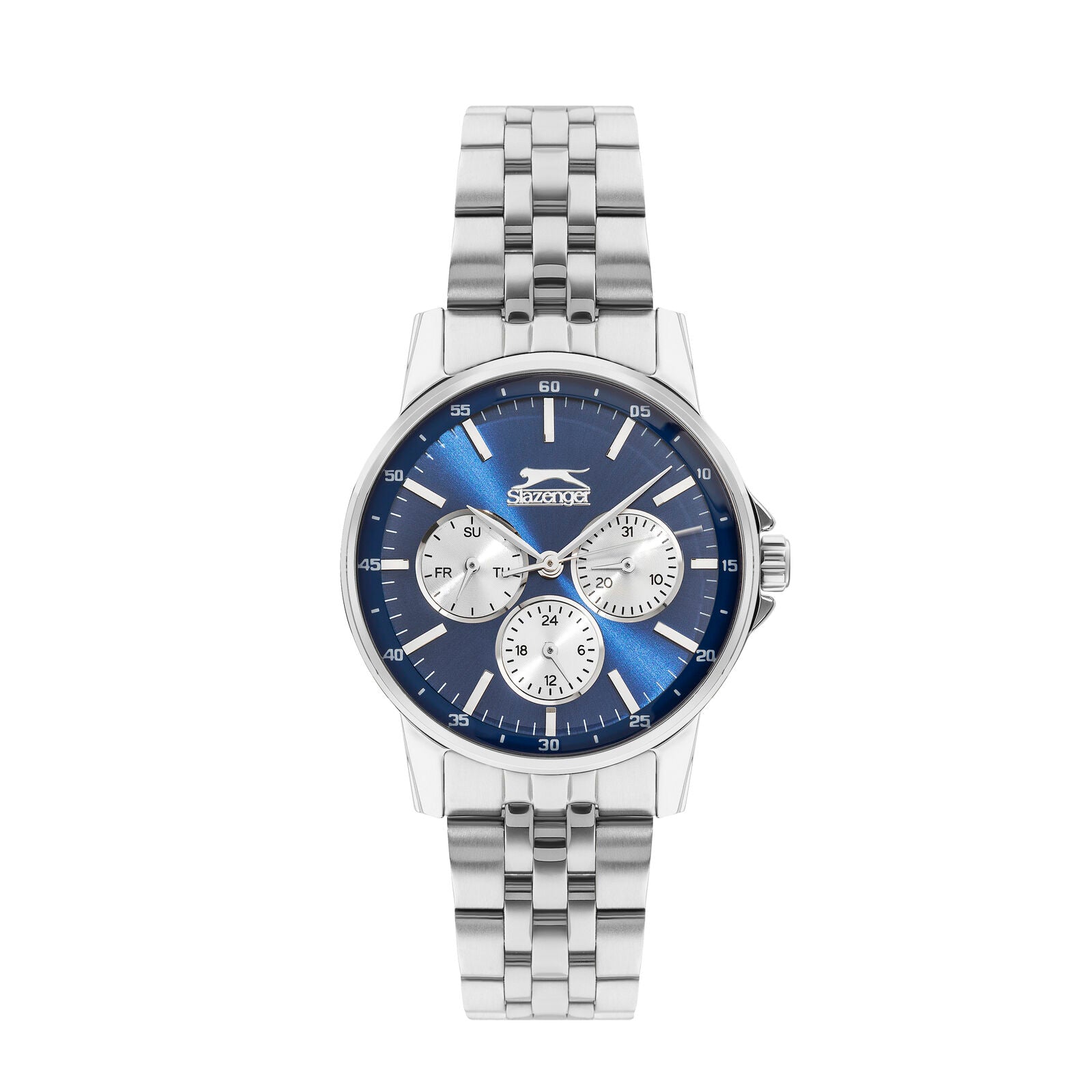 Slazenger Multifunction Blue Dial Silver Watch - SL.09.2009.4.03 Main image