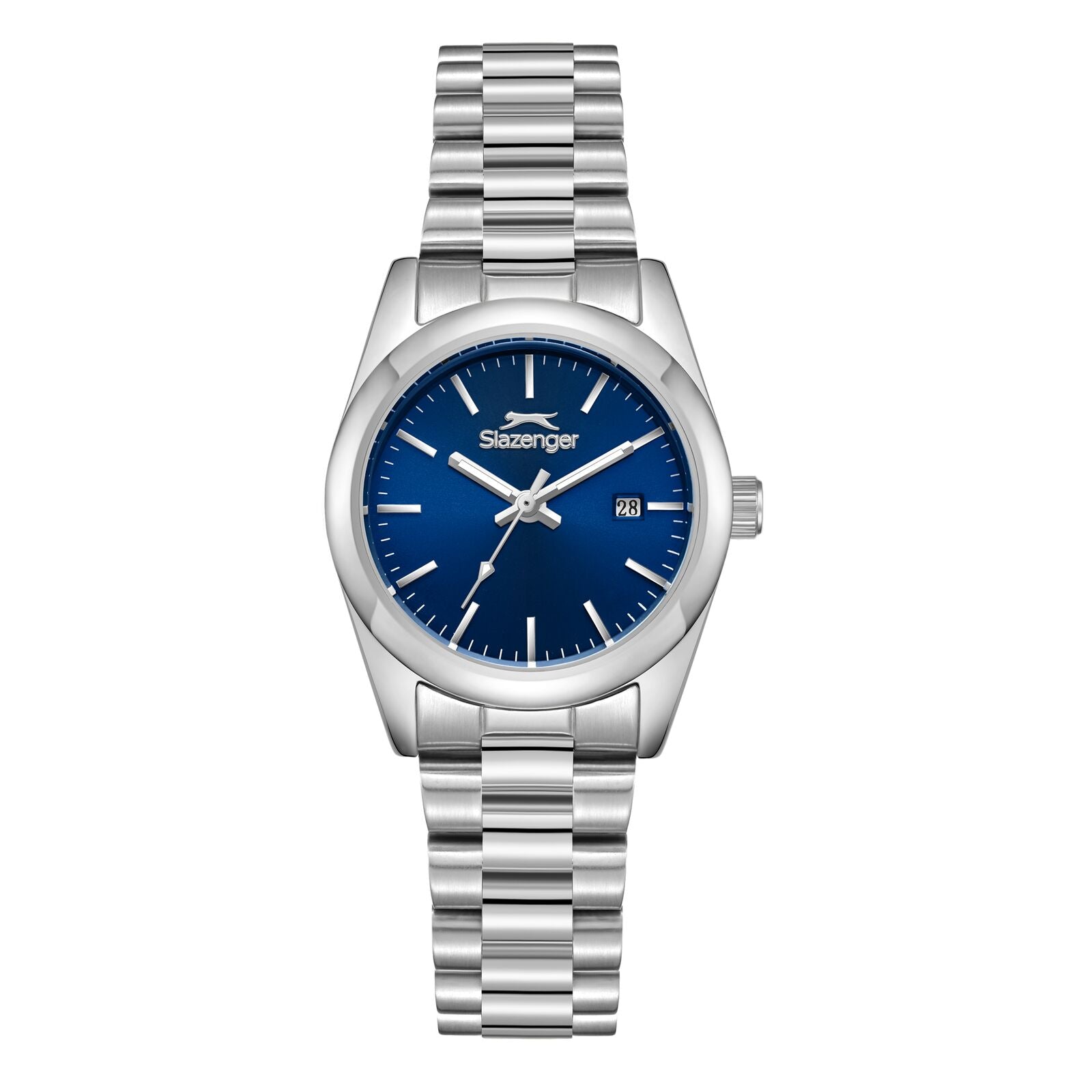 Slazenger Blue Dial Day Date Window Silver Watch - SL.09.2473.3.03 Main image