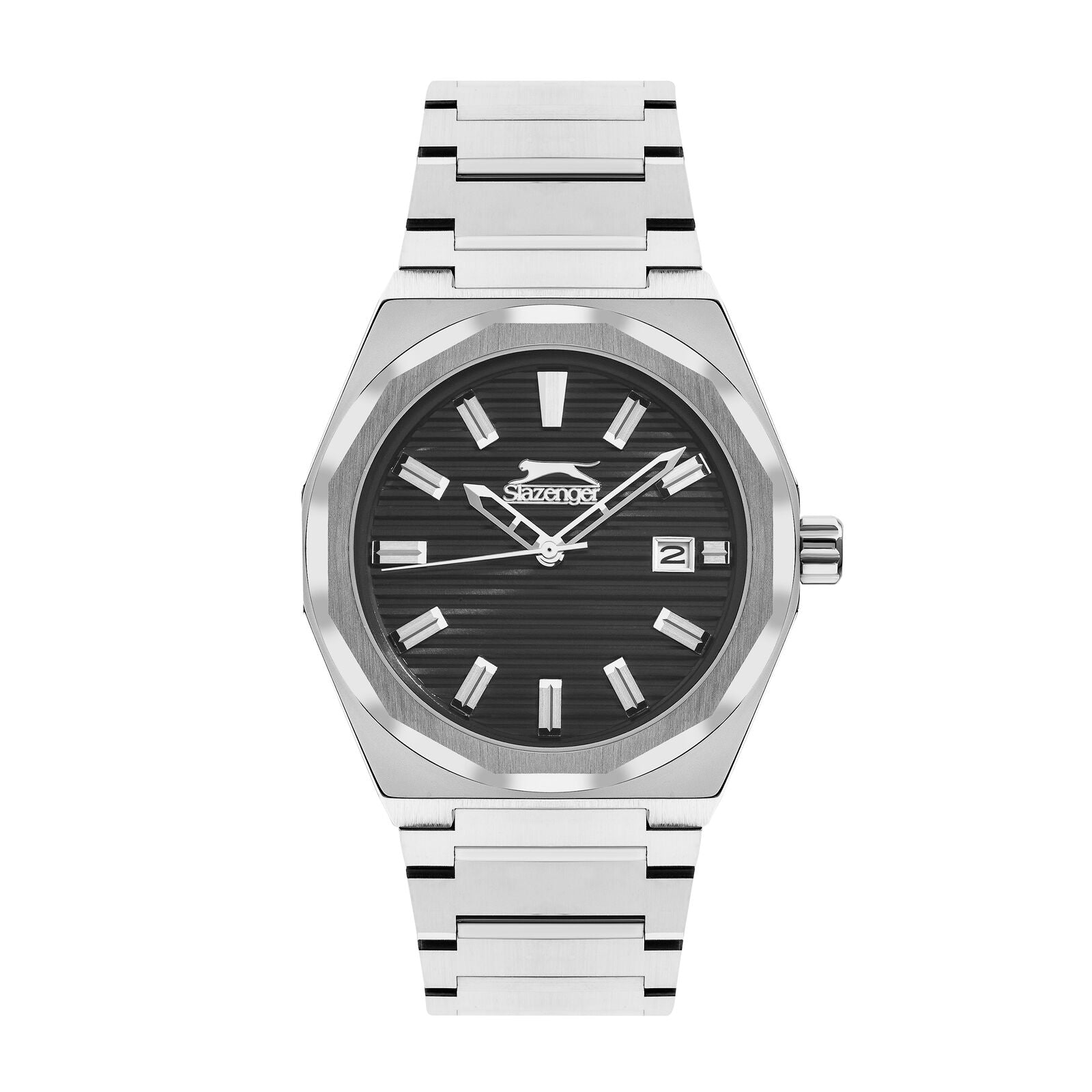 Slazenger Date Window Black Dial Silver Watch - SL.09.2143.1.01 Main image