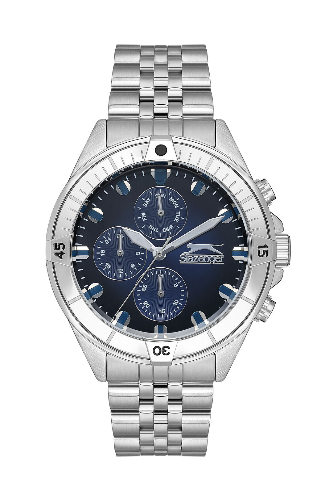 Slazenger Sport Multifunction Dark Blue Dial Silver Watch - Sl.09.2227.2.02 Main image