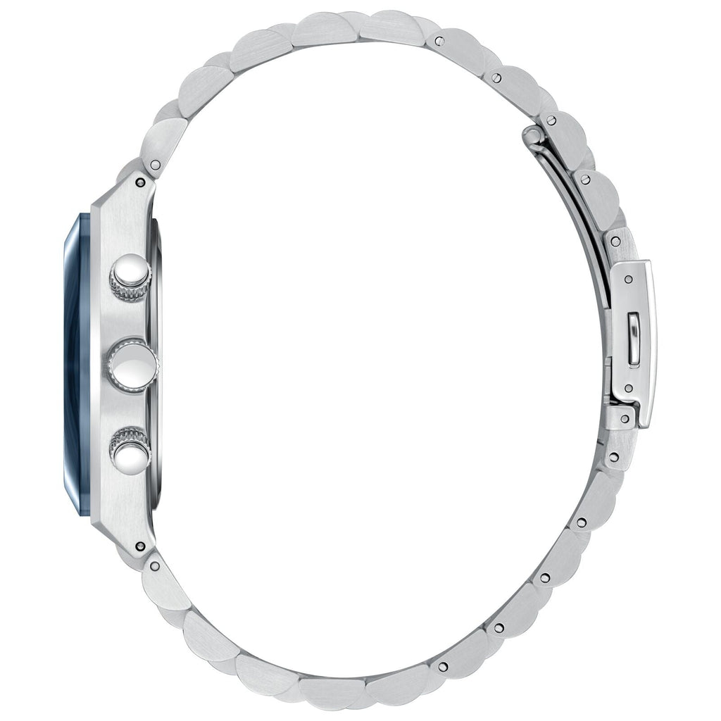 Slazenger Classic Chronograph Deep Blue Dial Silver Watch - SL.09.2484.2.02
