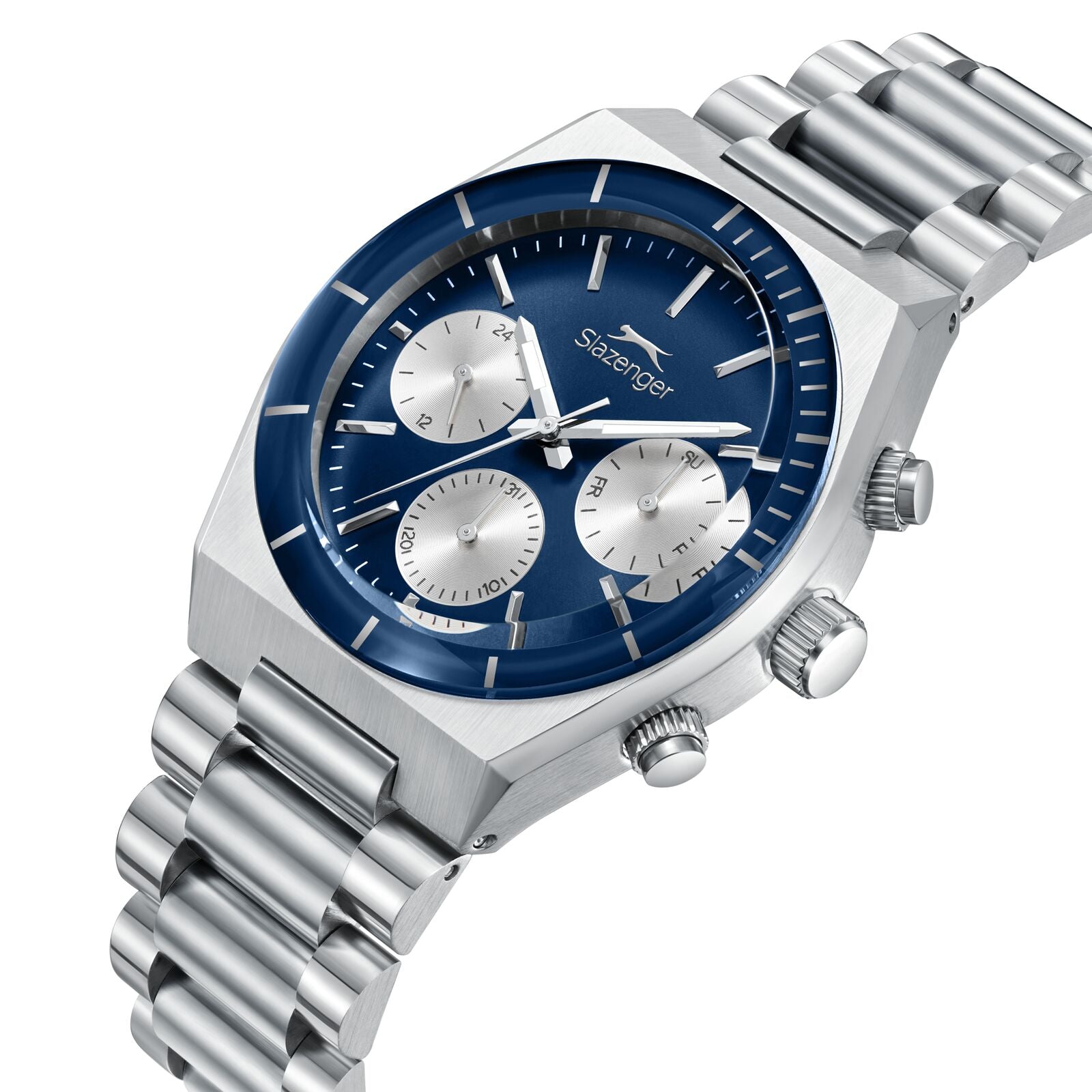 Slazenger Classic Chronograph Deep Blue Dial Silver Watch - SL.09.2484.2.02 Secondary image