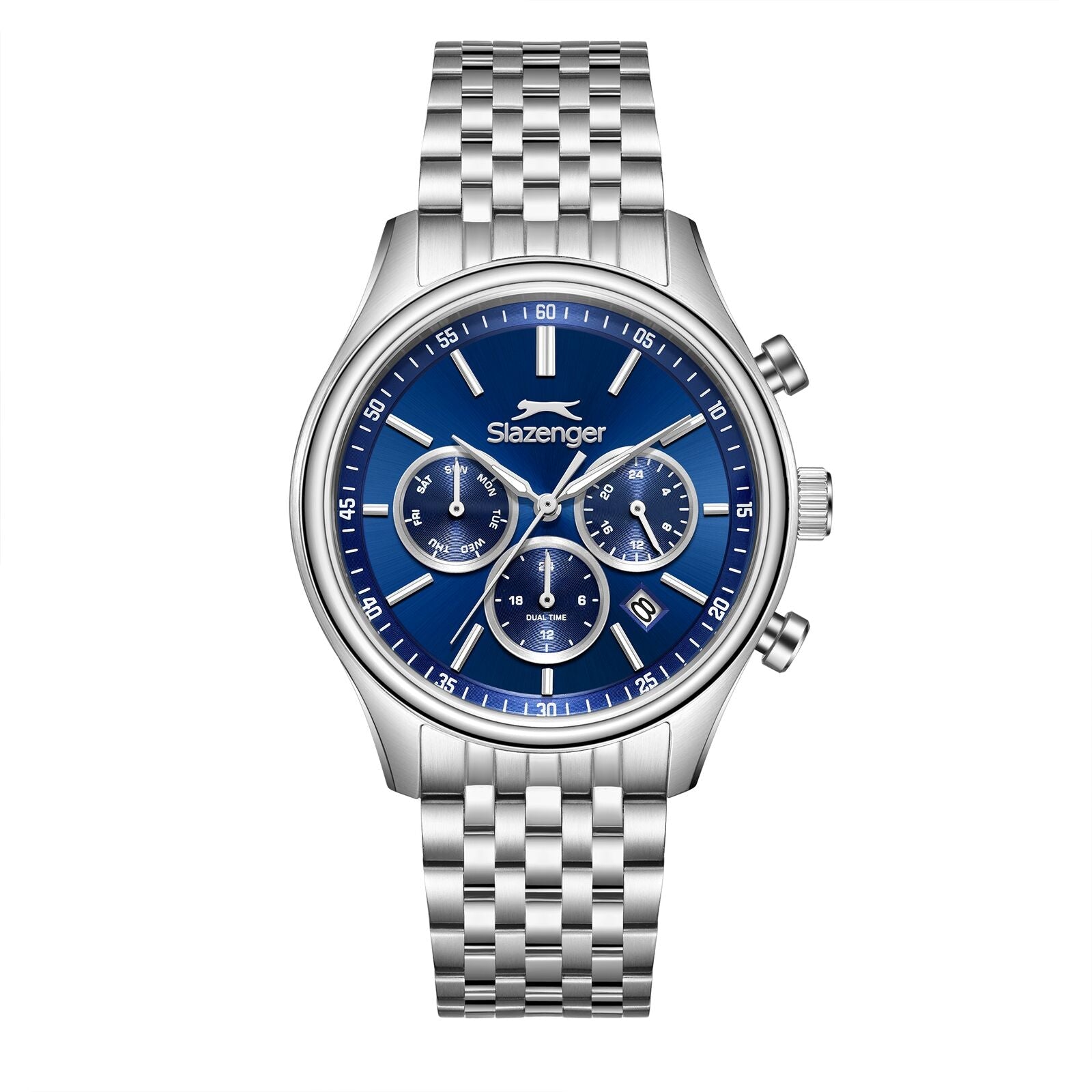 Slazenger Chronograph Blue Dial Silver Watch - SL.09.2487.2.04 Main image