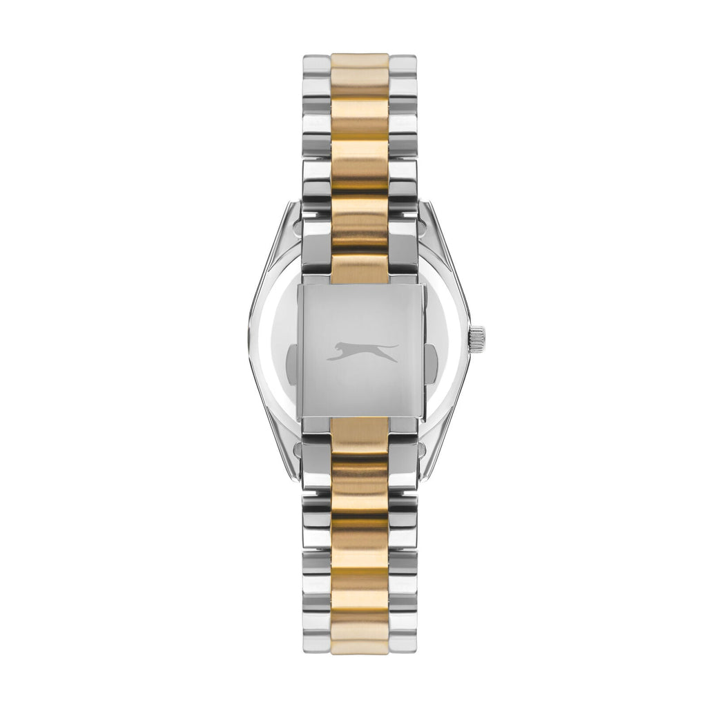 Slazenger Fashion Multifunction Green Dial Two Tone Watch - Sl.09.2063.4.07