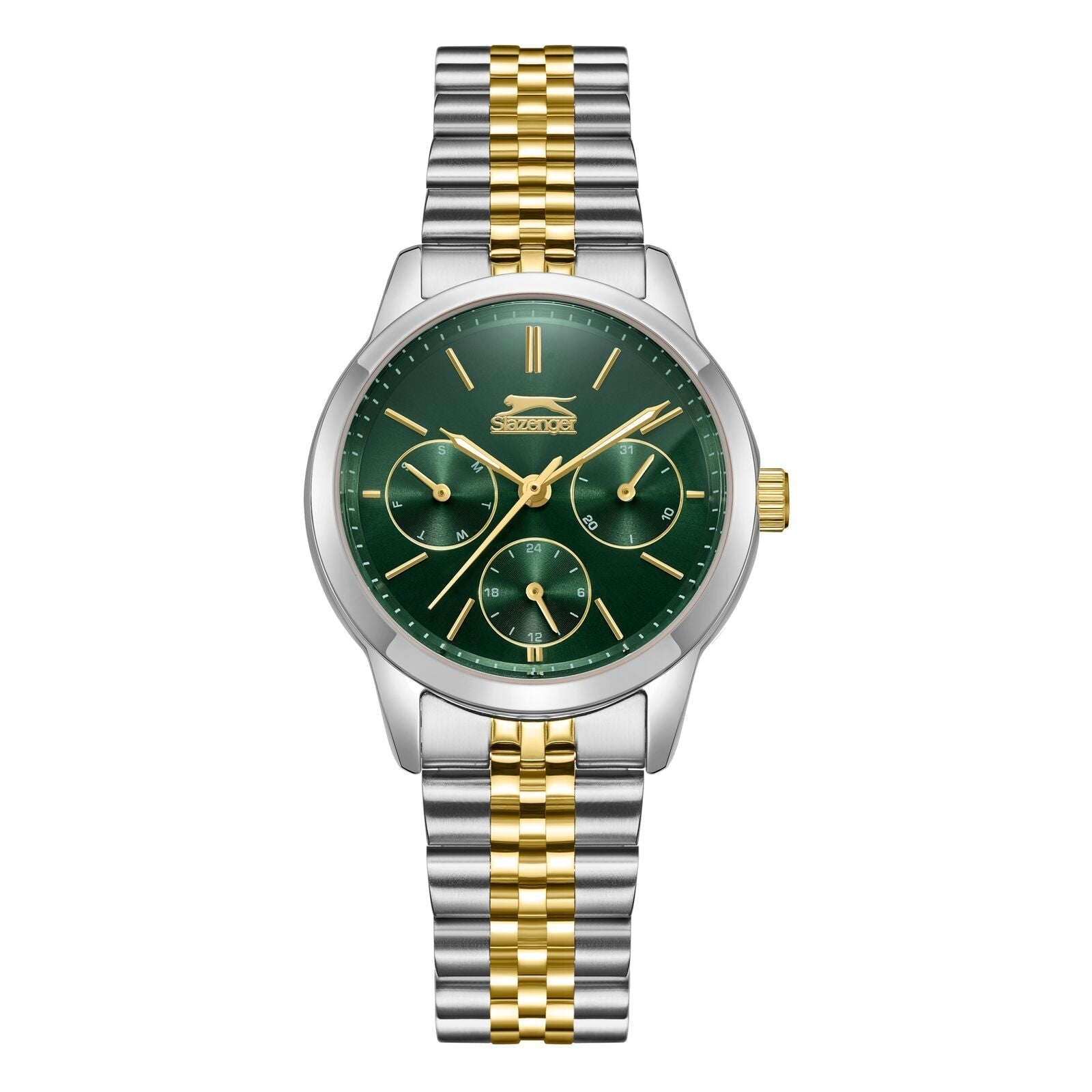 Slazenger Sport Multifunction Green Dial Two Tone Watch - SL.09.2336.4.04 Main image