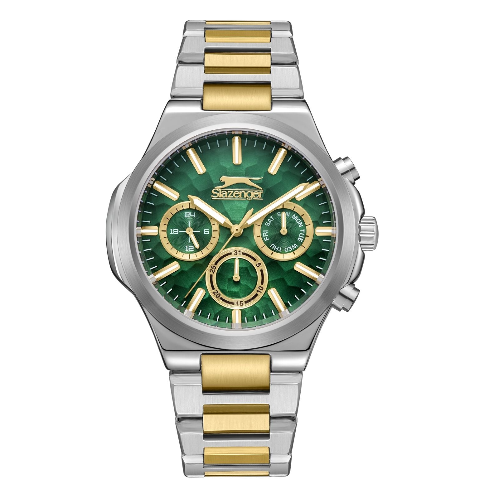 Slazenger Diver Multifunction Green Dial Two tone Watch - SL.09.2364.2.01 Main image