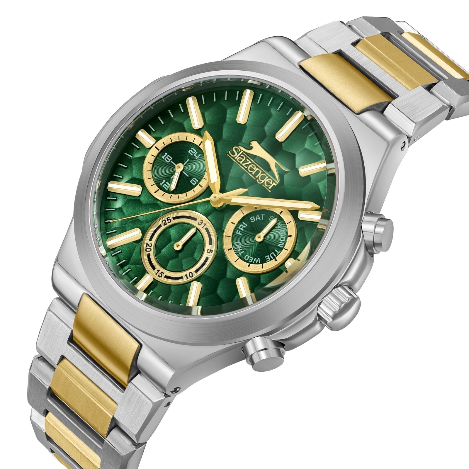 Slazenger Diver Multifunction Green Dial Two tone Watch - SL.09.2364.2.01 Secondary image