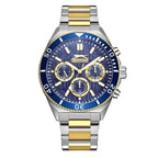 Slazenger Sport Multifuntion Navy Blue Dial Two tone Stainless Watch - SL.09.2370.2.02