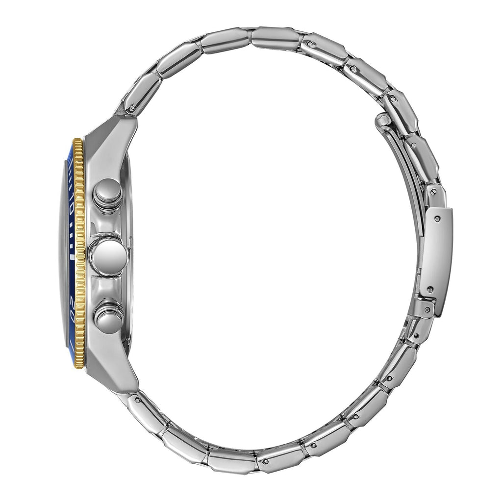 Slazenger Sport Multifuntion Navy Blue Dial Two tone Stainless Watch - SL.09.2370.2.02