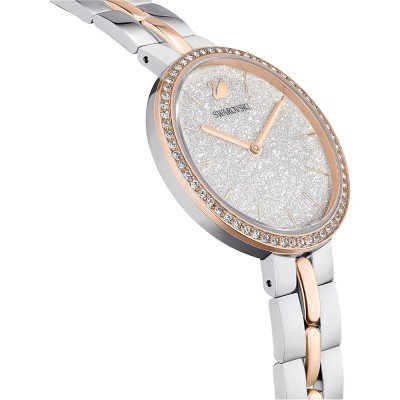 Swarovski Attract Metal Bracelet Silver Dial Bicolor Rose/Silver Women's Watch 5644081 Secondary image