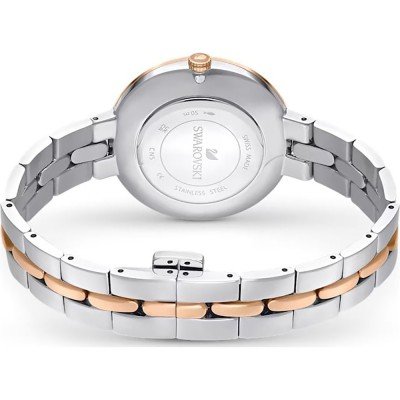 Swarovski Attract Metal Bracelet Silver Dial Bicolor Rose/Silver Women's Watch 5644081