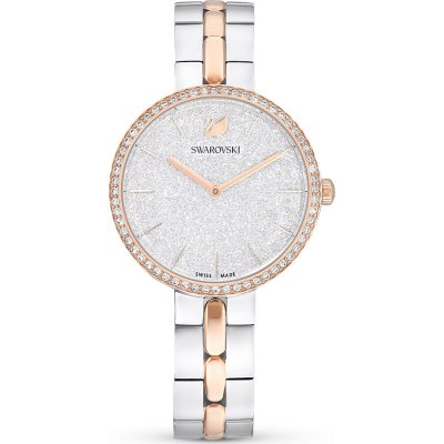 Swarovski Attract Metal Bracelet Silver Dial Bicolor Rose/Silver Women's Watch 5644081