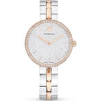 Swarovski Attract Metal Bracelet Silver Dial Bicolor Rose/Silver Women's Watch 5644081