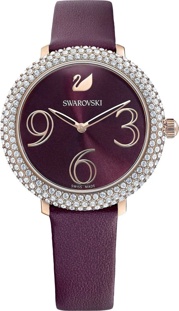 Swarovski Crystal Frost Red Dial Red Leather Strap Women's Watch 5484064 Main image