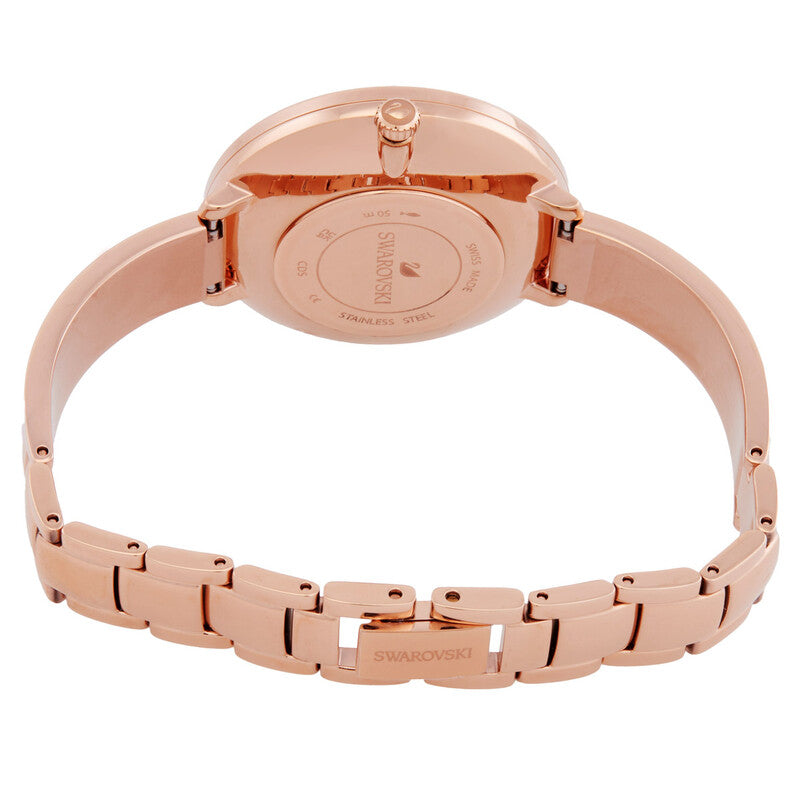 Swarovski Attract 32mm Silver Dial Rose Gold-Tone Women's Watch 5642221