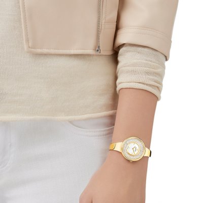Swarovski Crystalline Pure 850 Crystals Gold Dial Gold Tone Women's Watch 5269253 Secondary image
