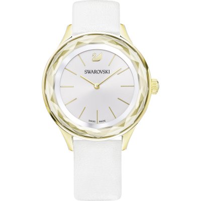 Swarovski Octea Nova Quartz White Dial White Leather Strap Women's Watch 5295337 Main image