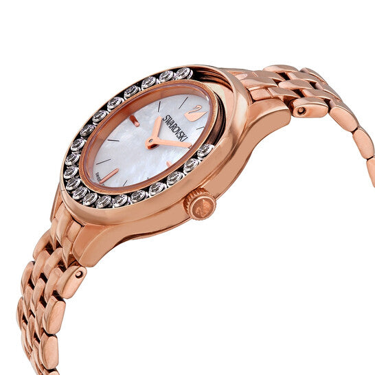 Swarovski Lovely Crystals Mini White Ivory Dial Rose Gold Women's Watch 5261496