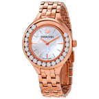 Swarovski Lovely Crystals Mini White Ivory Dial Rose Gold Women's Watch 5261496