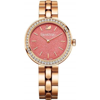 Swarovski City Crystal Coral Dial Rose Gold Steel Strap Women's Watch 5182250 Main image