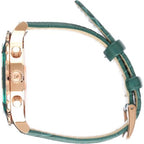 Swarovski Octea Lux Chrono Green Dial Green Leather Strap Women's Watch 5452498