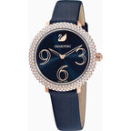 Swarovski Crystal Frost Quartz Blue Sunray Dial Women's Watch 5484061