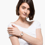 Swarovski Cosmopolitan Crystal Index White Dial Rose Gold Tone Women's Watch 5547626