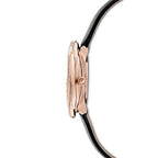 Swarovski Crystalline Aura Pave Ring Black Dial Rose Gold Tone Women's Watch 5552421