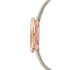 Swarovski Crystalline Aura Pave Ring Ivory Dial Rose Gold Tone Women's Watch 5552424