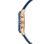 Swarovski Crystalline Glam Crystals Blue Dial Rose Gold Tone Women's Watch 5563480