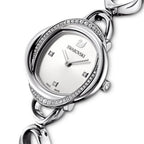 Swarovski Cosmopolitan Crystal Index White Dial Silver Steel Women's Watch 5547622