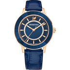 Swarovski Octea Lux Blue Dial Blue Leather Strap Women's Watch 5414413