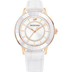Swarovski Octea Lux White Dial White Leather Strap Women's Watch 5414416