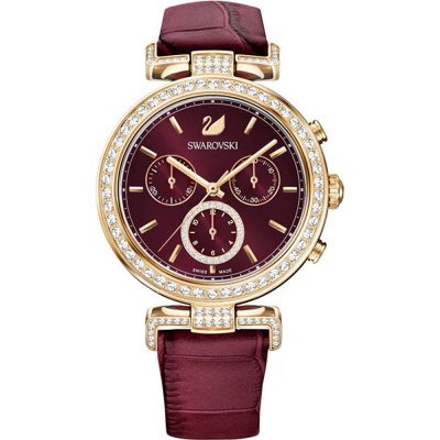 Swarovski Era Journey Red Dial Red Leather Strap Women's Watch 5416701 Main image