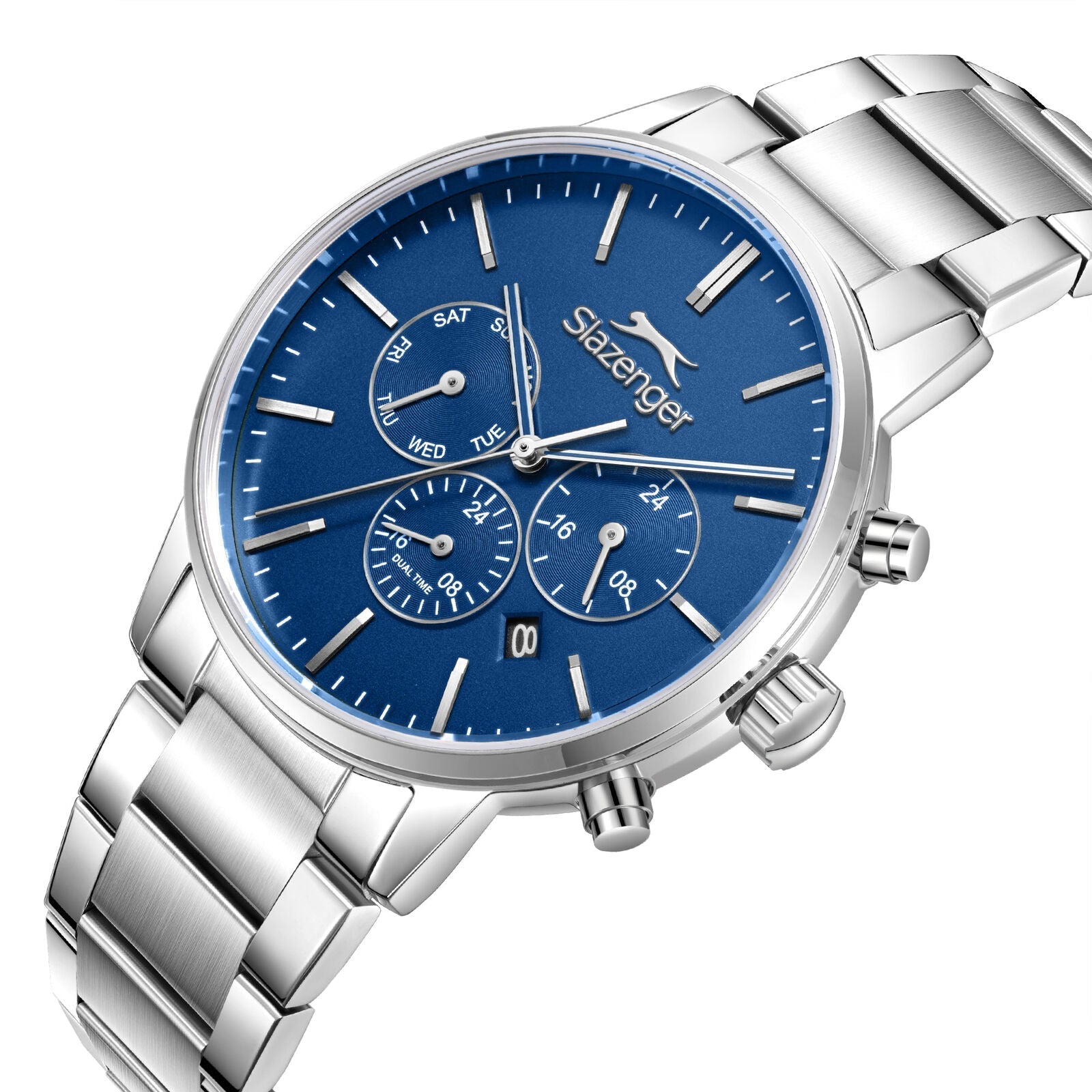 Slazenger Classic Multifunction Dark Blue Dial Silver Watch - SL.09.2585.2.390 Secondary image