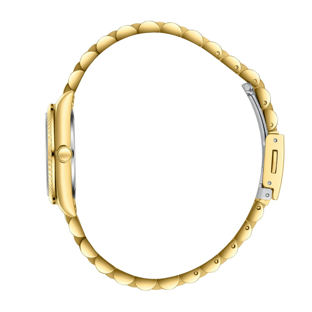 Lee Cooper Fashion White Dial Gold Watch - LC08303.120