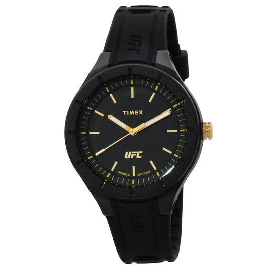 Timex UFC Shogun 38mm Black Dial Black Rubber Women's Watch TW2V56900