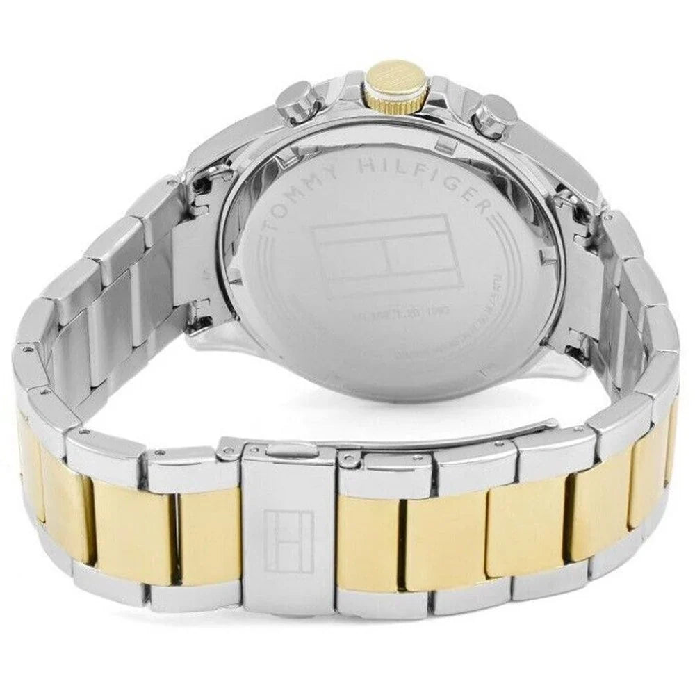 Tommy Hilfiger Hudson 44mm White Dial Two-Tone Men's Watch 1791226