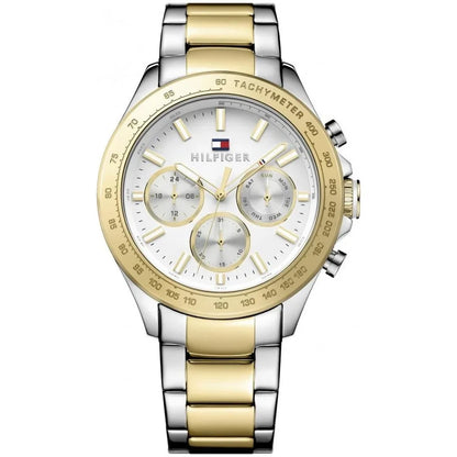Tommy Hilfiger Hudson 44mm White Dial Two-Tone Men's Watch 1791226
