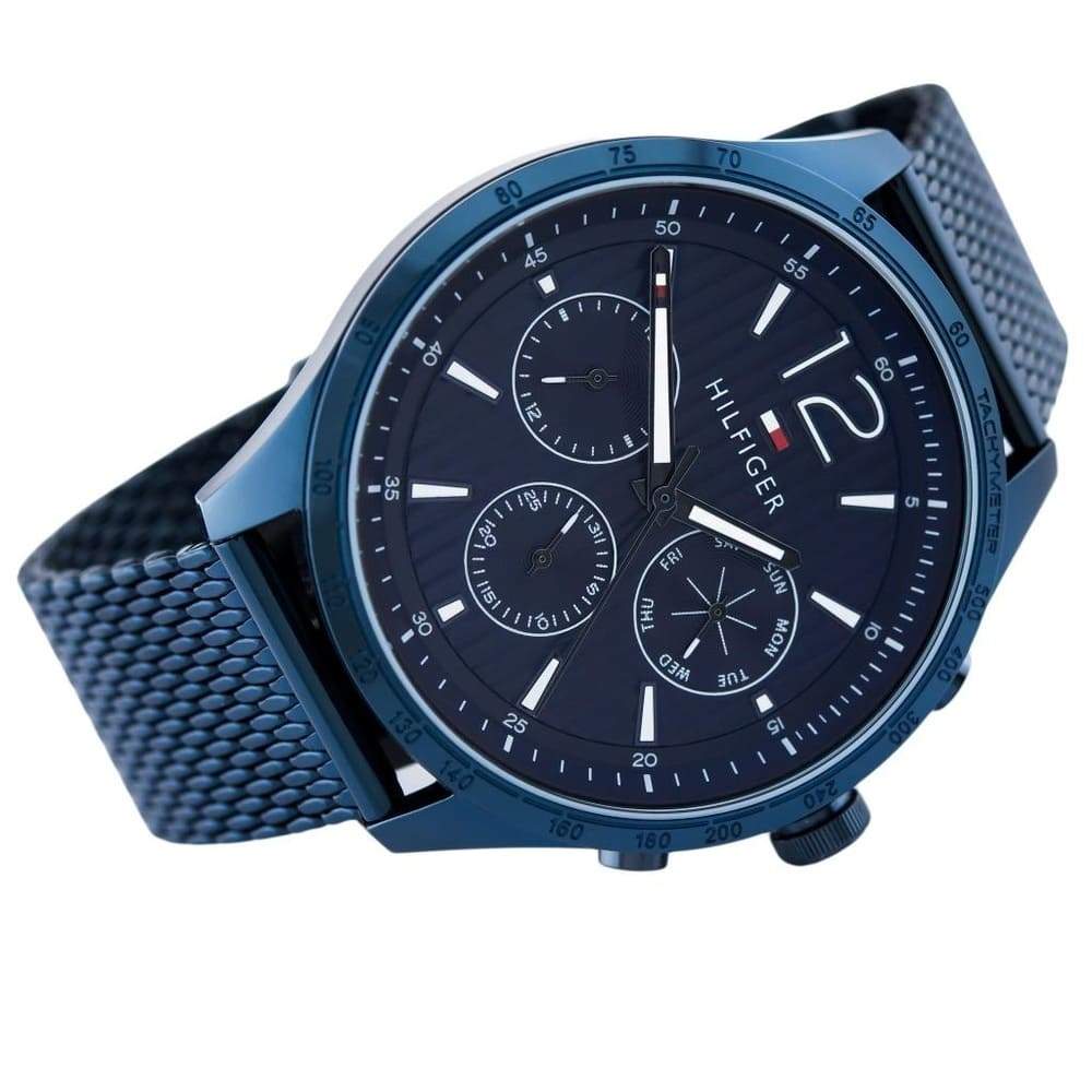 Tommy Hilfiger Gavin Chronograph Blue Mesh Men's Watch - 1791471