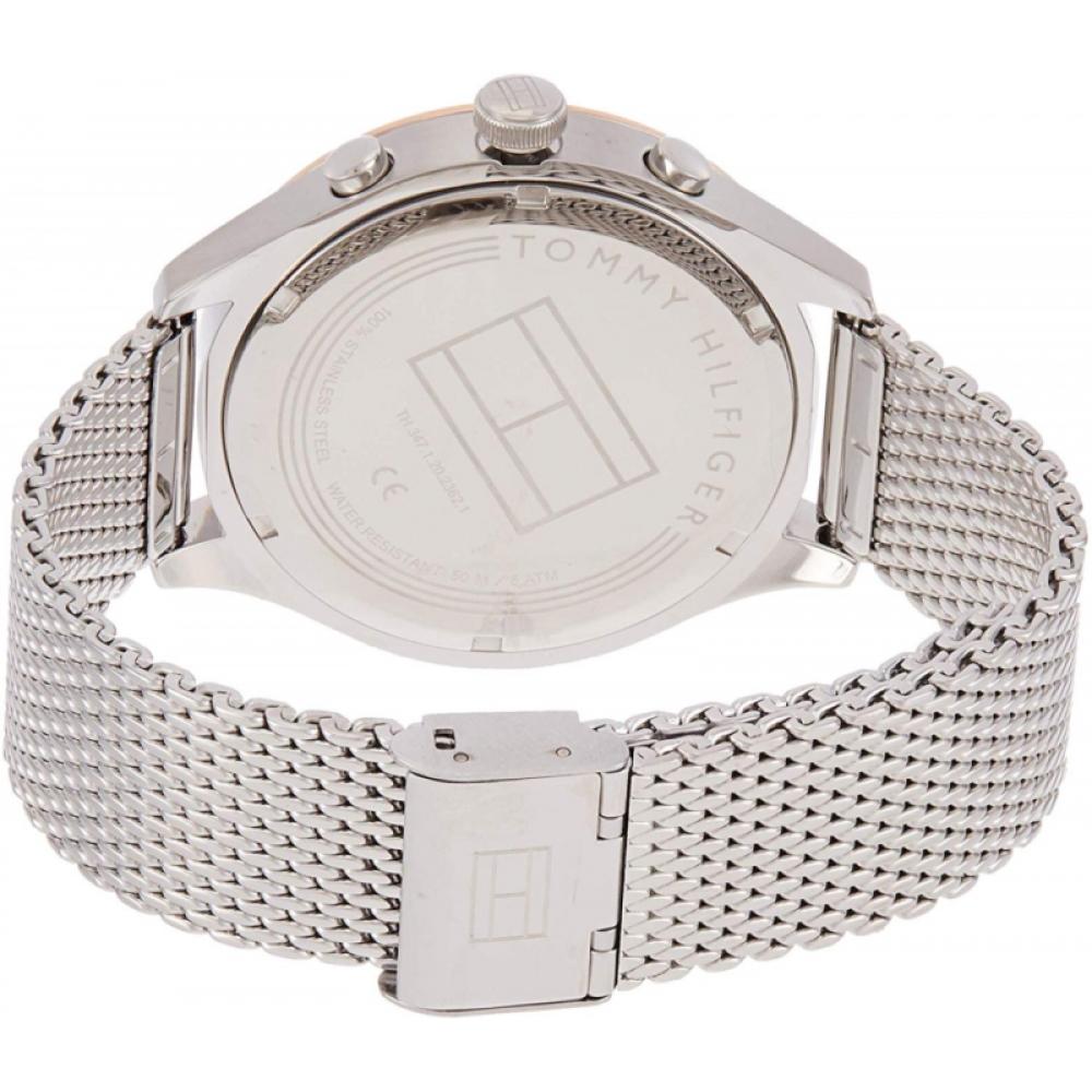 Tommy Hilfiger Gavin Multifunction Grey Dial Silver Mesh Men's Watch - 1791466