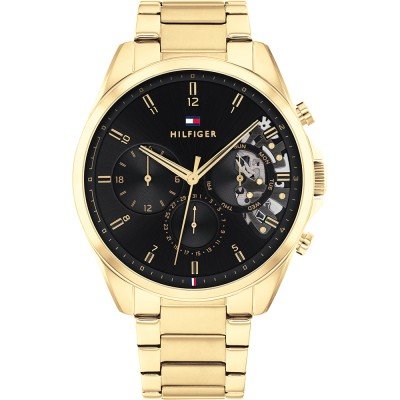 Tommy Hilfiger Baker Gold Black Watch 1710447