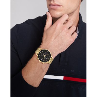 Tommy Hilfiger Bank Gold Watch 1791989