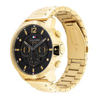 Tommy Hilfiger Gold Steel Black Dial Men's Watch 1710511