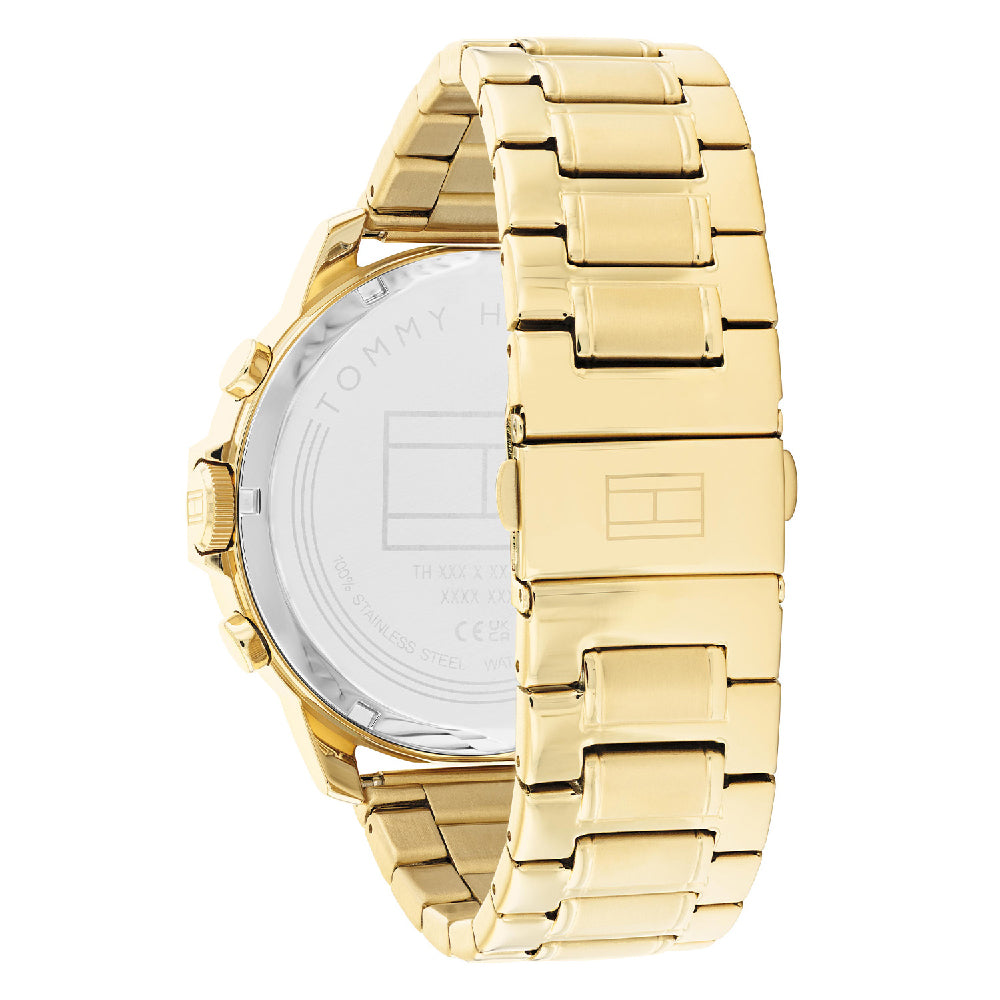 Tommy Hilfiger Gold Steel Black Dial Men's Watch 1710511