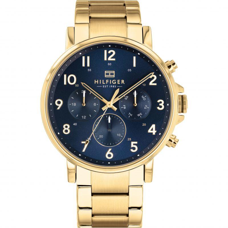 Tommy Hilfiger multifunctioneel herenhorloge van goud en staal 1710384 Hoofdafbeelding